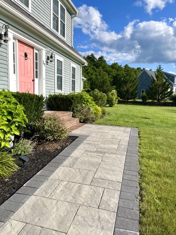Paver walkway leading to front entrance